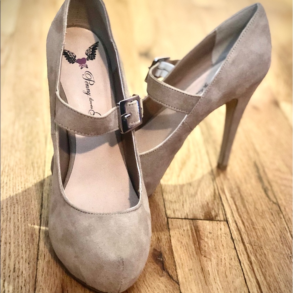 Penny loves Kenny Heels | Tan Suede | US 7 Woman